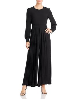 T Tahari T Tahari Crewneck Long Sleeve Jumpsuit