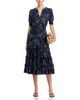 T Tahari T Tahari Elbow Sleeve Button Down Airflow Fit and Flare Dress - 2