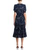 T Tahari T Tahari Elbow Sleeve Button Down Airflow Fit and Flare Dress - 4
