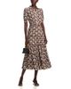 T Tahari T Tahari Elbow Sleeve Tiered Maxi Dress - 2