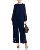 T Tahari T Tahari Embroidered Pull On Pants - 2