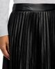 T Tahari T Tahari Faux Leather Pleated Midi Skirt - 5