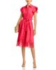 T Tahari T Tahari Flutter Sleeve Fit & Flare Dress - 2