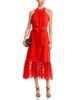 T Tahari T Tahari Halter Neck Lace Maxi Dress - 2