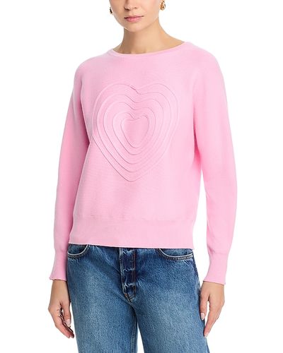 T Tahari T Tahari Heart Stitch Sweater