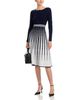 T Tahari T Tahari Long Sleeve Round Neck Sweater Dress - 2