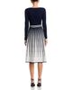 T Tahari T Tahari Long Sleeve Round Neck Sweater Dress - 4