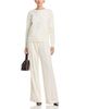 T Tahari T Tahari Long Sleeved Fuzze Flowers Crewneck Pullover Sweater - 2