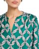 T Tahari T Tahari Long Sleeved Split Neck Blouse With Smocked Cuffs - 4