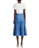 T Tahari T Tahari Mixed Media Tiered Dress - 4
