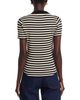 T Tahari T Tahari Open Polo Collar Stripe Sweater - 3