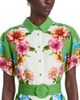 T Tahari T Tahari Placed Floral Button Down Midi Dress - 3