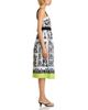 T Tahari T Tahari Printed Square Neck Midi Dress - 5