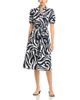 T Tahari T Tahari Puff Sleeve Cotton Stretch Midi Dress - 1