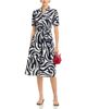 T Tahari T Tahari Puff Sleeve Cotton Stretch Midi Dress - 2