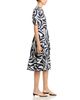 T Tahari T Tahari Puff Sleeve Cotton Stretch Midi Dress - 5