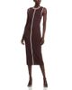 T Tahari T Tahari Round Neck Midi Dress - 1