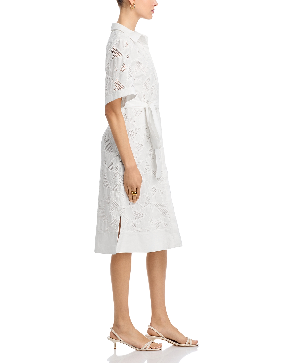 slim fit dress slacks T-Tahari Eyelet Maxi Dress – Elie Tahari