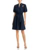 T Tahari T Tahari Short Sleeve Lace Detail Mini Dress - 1