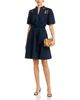 T Tahari T Tahari Short Sleeve Lace Detail Mini Dress - 2