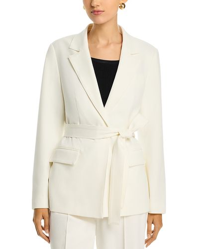 T Tahari T Tahari Single Button Self Tie Blazer