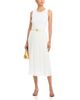 T Tahari T Tahari Sleevless Rib Top Release Pleated Skirt Dress - 2