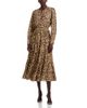 T Tahari T Tahari Split-Neck Tiered Dress - 1