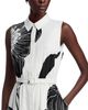 T Tahari T Tahari Split Neck Fit & Flare Dress - 3