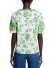 T Tahari T Tahari Split Neck Printed Blouse - 3