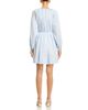 T Tahari T Tahari Stripe Crochet Applique Mini Dress - 4