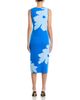 T Tahari T Tahari Two Tone Jacquard Graphic Floral Sweater Dress - 4