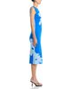 T Tahari T Tahari Two Tone Jacquard Graphic Floral Sweater Dress - 5