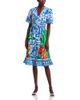 T Tahari T Tahari V Neck Button Down Dress - 1