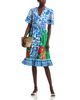 T Tahari T Tahari V Neck Button Down Dress - 2