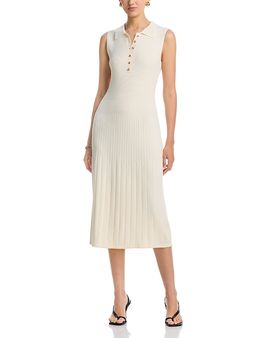 T Tahari T Tahari Variegated Rib Midi Dress