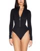 Ta3 TA3 Mega Sculpting Long Sleeve Adjustable Zip Front Swimsuit - 1