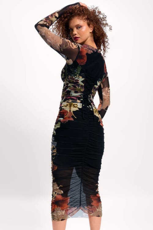 TA3 TA3 Mega Sculpting Long Sleeve Midi Dress