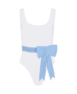 Tabacaru Tabacaru Jane White with Blue Bow