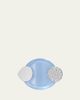TABAYER 18K White Gold Diamond and Chalcedony Ring - 1