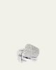 TABAYER 18K White Gold Diamond Chunky Ring - 2