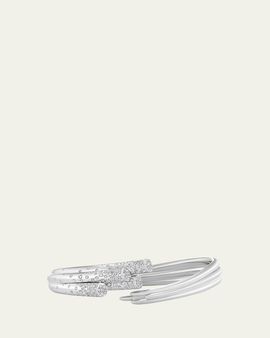 TABAYER 18K White Gold Diamond Sheaf Bracelet