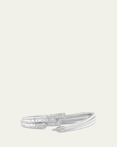 TABAYER 18K White Gold Diamond Sheaf Bracelet