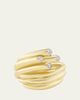 TABAYER 18K Yellow and White Gold Diamond Sheaf Ring - 1