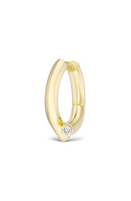 TABAYER TABAYER Oera Diamond Bezel Bypass Hoop Earrings