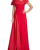Tadashi Shoji Tadashi Shoji Asymmetric Neckline Taffeta Gown - 1