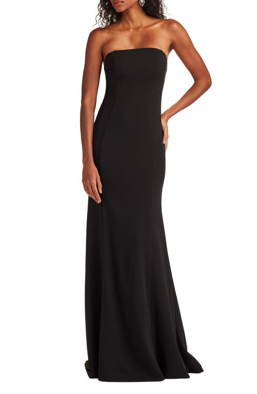 Tadashi Shoji Tadashi Shoji Bow Strapless Crepe Taffeta Gown