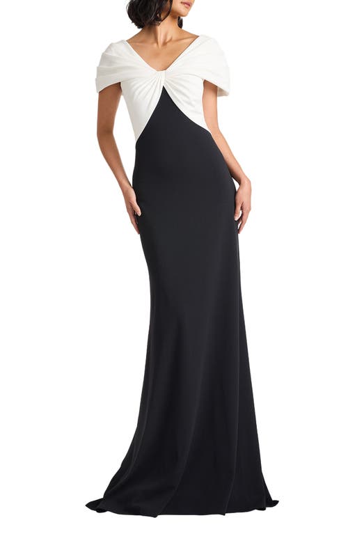 Tadashi Shoji Tadashi Shoji Colorblock Twist Front Gown