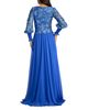 Tadashi Shoji Tadashi Shoji Dansby Embroidered Bishop Sleeve Gown - 2