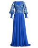 Tadashi Shoji Tadashi Shoji Dansby Embroidered Bishop Sleeve Gown - 5