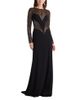 Tadashi Shoji Tadashi Shoji Duin Sequin Hourglass Embroidered Gown - 1